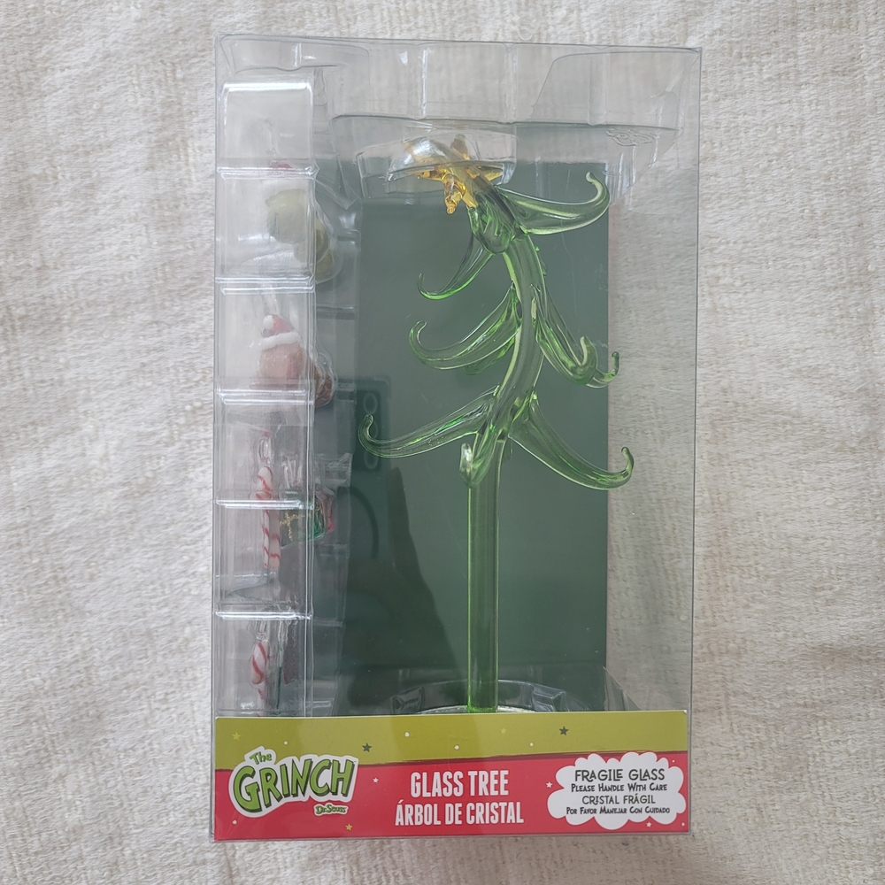 The Grinch Glass Tree Holiday Ornament - Green